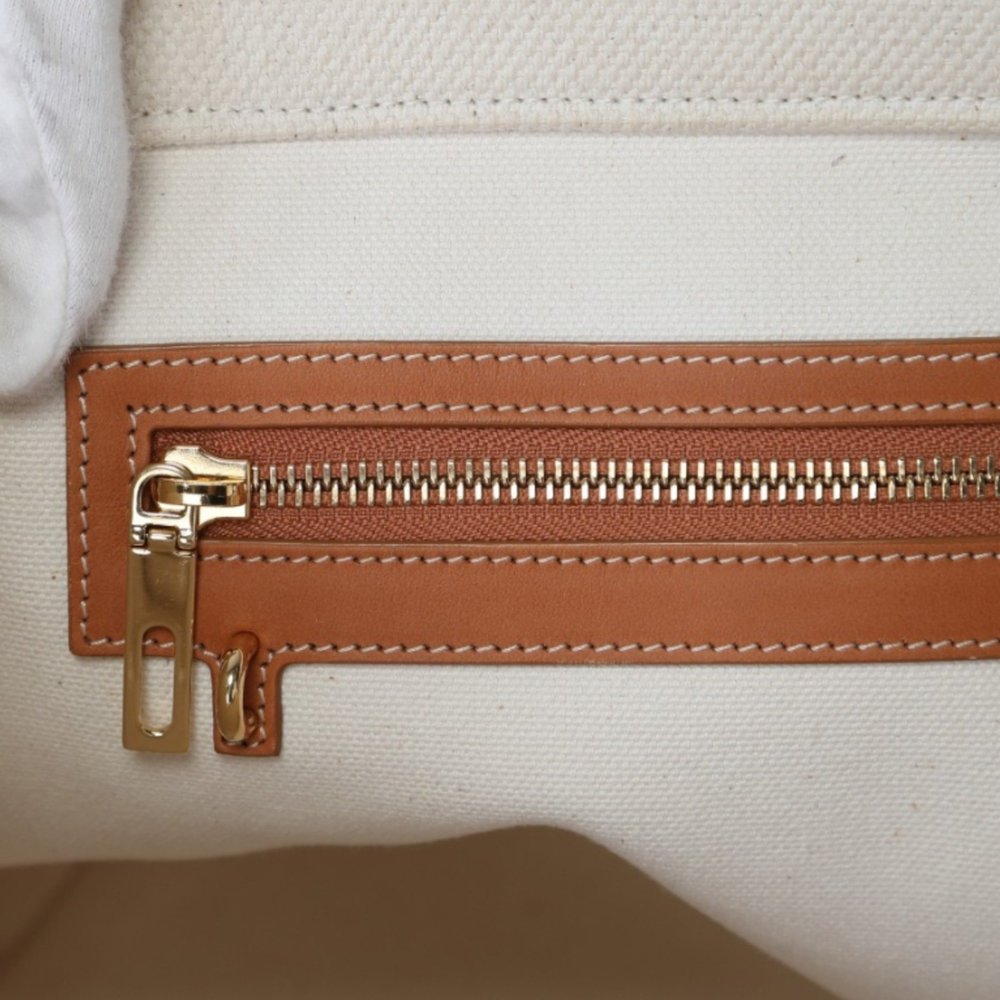 Celine Horizontal Cabas Canvas Tote Bag 190062BNZ White - Picture 16 of 16
